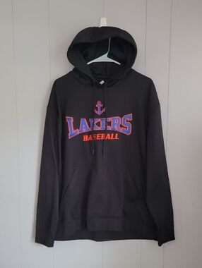 LA Lakers Men's Pullover Hoodie XL Black Long Sleeve